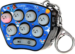 Brain Games Hamster Game Sleutelhanger - met licht en geluid - Multicolor