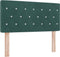 vidaXL - Hoofdbord - met - Kristalknoppen - Groen - 90 - cm - Velours