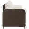 vidaXL - Tuinbank - 3-zits - met - kussens - poly - rattan - bruin