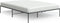 vidaXL - Bedframe - metaal - zwart - 140x190 - cm
