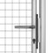 vidaXL - Poort - 105x200 - cm - gegalvaniseerd - staal - zilverkleurig