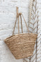 J-Line strandtas Lange Handvatten - jute - naturel