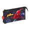 Spider-Man Attack - Alleshouder - 3 Compartimenten - Zwart 22 x 12 x 3 cm