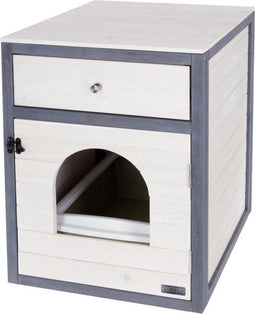 Kerbl - Kattenbakkast - Ida - 45x58x60 - cm - wit - en - blauw