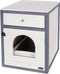 Kerbl - Kattenbakkast - Ida - 45x58x60 - cm - wit - en - blauw