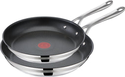 Jamie Oliver by Tefal Cook Smart - Koekenpannenset - 24 + 28 cm - RVS