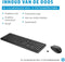 HP 230 - Draadloze muis- en toetsenbordcombo - Stil chiclet-toetsenbord en 2,4 GHz verbinding - Wit