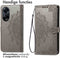 iMoshion Hoesje Geschikt voor Oppo A98 Hoesje Met Pasjeshouder - iMoshion Mandala Bookcase - Grijs