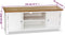 vidaXL - Tv-meubel - 120x35x48 - cm - massief - eikenhout