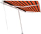 vidaXL - Luifel - vrijstaand - handmatig - uittrekbaar - 450x350 - cm - oranje - bruin