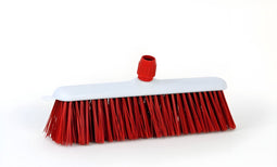 Luva Straatbezem met Steelhouder 30 cm Rood/Wit