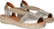 Toni Pons Etna - Dames Espadrilles - Metallic look - Platinum - Maat 39