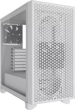 Corsair 3000D Airflow - Mid-Tower ATX Behuizing - Gehard Glas - Wit