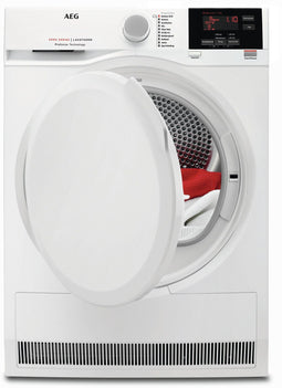 AEG T6DB82GP - Condensdroger 8kg - Vochtigheidssensor Anti-kreukfase - Wit