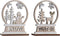Kerstversiering DKD Home Decor Hout Rendier (12 x 4 x 15 cm) (2 Stuks)