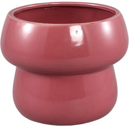 PTMD Bloempot Kaylene - 19x19x16 cm - Keramiek - Roze