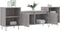 vidaXL - Tv-meubel - 160x35x55 - cm - bewerkt - hout - grijs - sonoma - eikenkleurig