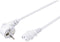 Conrad SY-5043438 - Aansluitkabel Koud - Haakse stekker IEC-connector 5.00 m - Wit