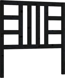 vidaXL - Hoofdbord - 106x4x100 - cm - massief - grenenhout - zwart
