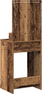 vidaXL - Kaptafel - met - LED - Verlichting - - - Oud - Hout, - 50x41x135 - cm