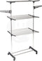 Bathroom Solutions Wasrek-droogrek - zwart-wit - 80 x 57 x 165 cm