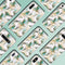 Hoesje Geschikt voor Samsung Galaxy S8 Hoesje Siliconen - Design Backcover siliconen - Wit / Meerkleurig / Gold Peacock