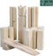Outdoor Play Kubbspel - Outdoor Spel - 21 houten onderdelen - incl draagtas