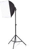 Nedis Lampenset voor Fotostudio - 70 W - 5500 K - 4000 lm - Werk hoogte: 60-180 cm - Inclusief lampen: 2 - Inclusief reistas - Zwart