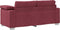 vidaXL - Ligzetel - Sofa - Wijnrood - 140 - cm - Stof