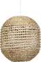 Light & Living Tripoli Hanglamp - Rotan Naturel/Wit - Ø42x47cm