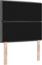 vidaXL - Hoofdbord - met - Lijnenontwerp - - - Donkergrijs - - - 100 - cm - - - Stof