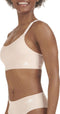 Adidas Scoop Lounge Bra - Bralette - 4 way stretch - Zwart/Peach (2PK)