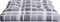 vidaXL - Palletkussen - 80x80x12 - cm - stof - ruitpatroon - grijs
