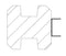 Tuindeco - U profiel staal t.b.v. betonpaal vecht (oplossing hoek of t-paal) 228x4,1x2,2 cm Tuindeco