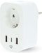 Nedis SmartLife Slimme Stekker – Smart Plug – WiFi – Energiemeter & Tijdschakelaar – 3680W – App & Spraak – iOS / Android – 1 Stuk