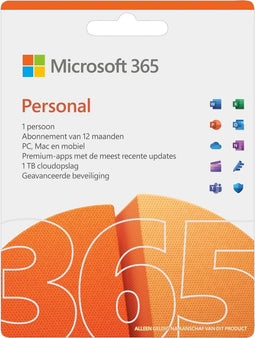 Microsoft Office 365 Personal - Abonnement 1 jaar - Windows