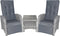 SenS-Line - Birmingham Tuinstoelen Set - 3-delig - Grijs