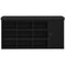 vidaXL - Opbergbank - Zwart - Eikenhout - 100x30x48 - cm - Geengineerd - Hout