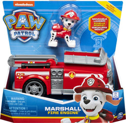 PAW Patrol - Marshall's Brandweerwagen - speelgoedauto met beweegbare ladder - gerecycled plastic