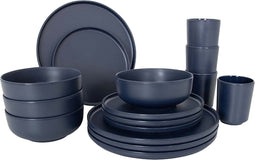 Bo-Camp Industrial - Servies Patom - 16-delig - Blauw (16 stuks)