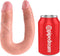 King Cock U-Shaped Double Trouble Dubbele Dildo Medium - beige