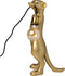 Dierenlamp - tafellamp - stokstaartje - 24 x 16 x 48 cm - goud