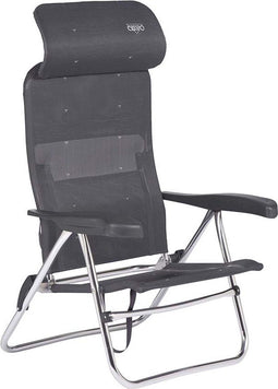 Crespo AL/205 - Strandstoel - Verstelbaar in 7 standen - Donker grijs
