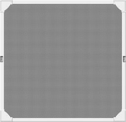 Schellenberg 50747 magneetvenster horrengaas 120 x 120 cm, montage buitenzijde, wit