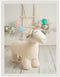 Schilderij Crochetts Multicolour 33 x 43 x 2 cm Schaap