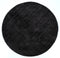 J-Line tapijt Rond Handgemaakt - viscose - zwart
