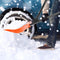 Opvouwbare sneeuwschep - oranje