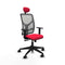 Motilla Piqueras y Crespo 1D066N1 - Bureaustoel met hoofdsteun - Verstelbare hoogte ademend - Rood