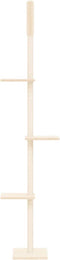 vidaXL - Kattenmeubel - vloer - tot - plafond - 267,5-297,5 - cm - crèmekleurig
