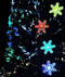 vidaXL - Kerstboom - met - LED-sneeuwvlokken - 150 - cm - glasvezel - zwart